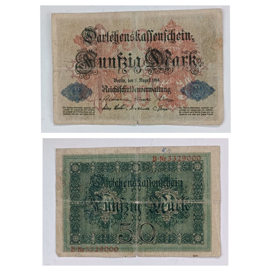 banknot 50 marek , 1914 , Niemcy