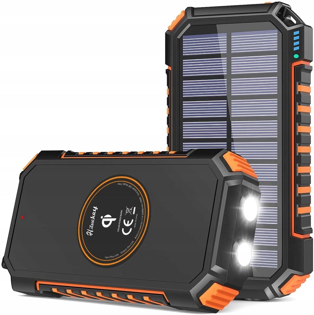 Powerbank solarny Hiluckey 26800 mAh wielokolorowy