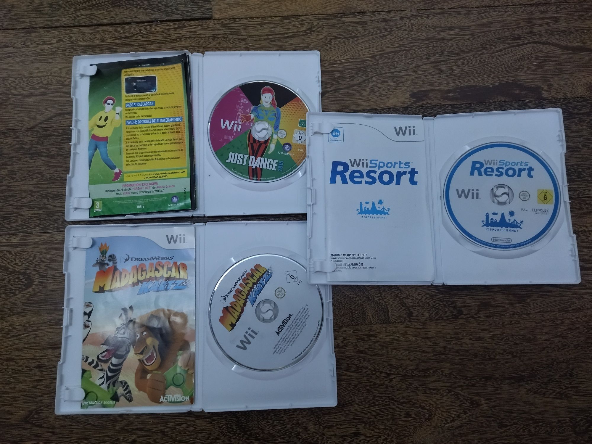 Nintendo Wii mini com 3 jogos