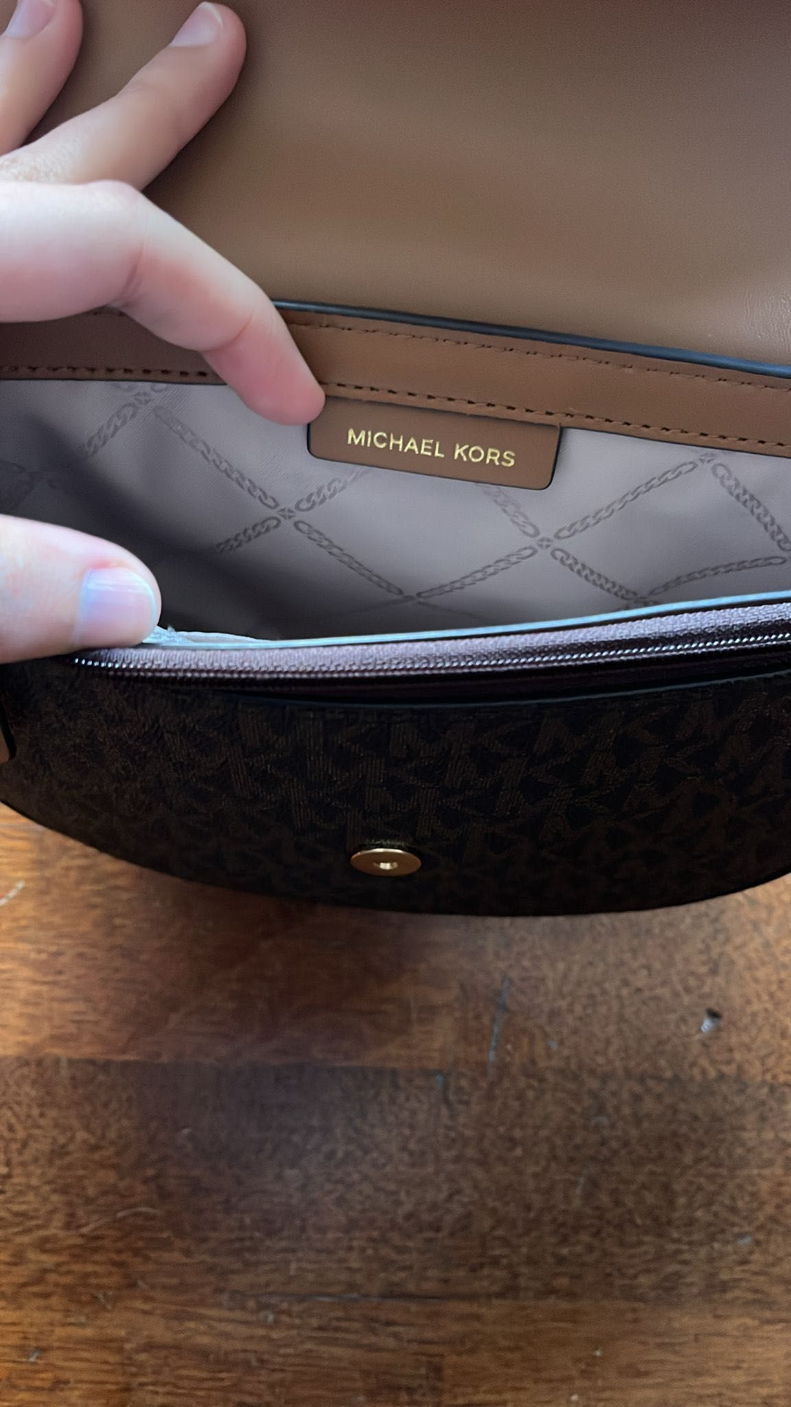 Carteira mala castanha Michael Kors