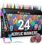 Zenacolor Markery akrylowe 24 sztuki