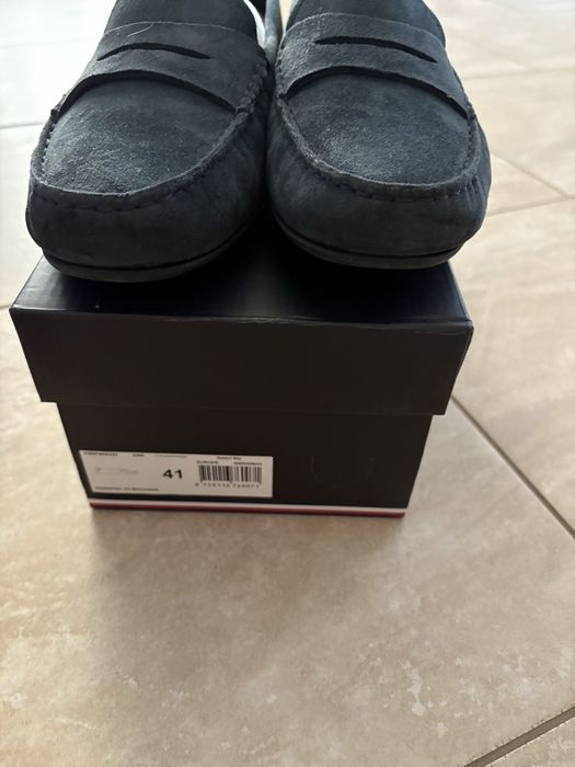 Mokasyny damskie granatowe Tommy Hilfiger essential