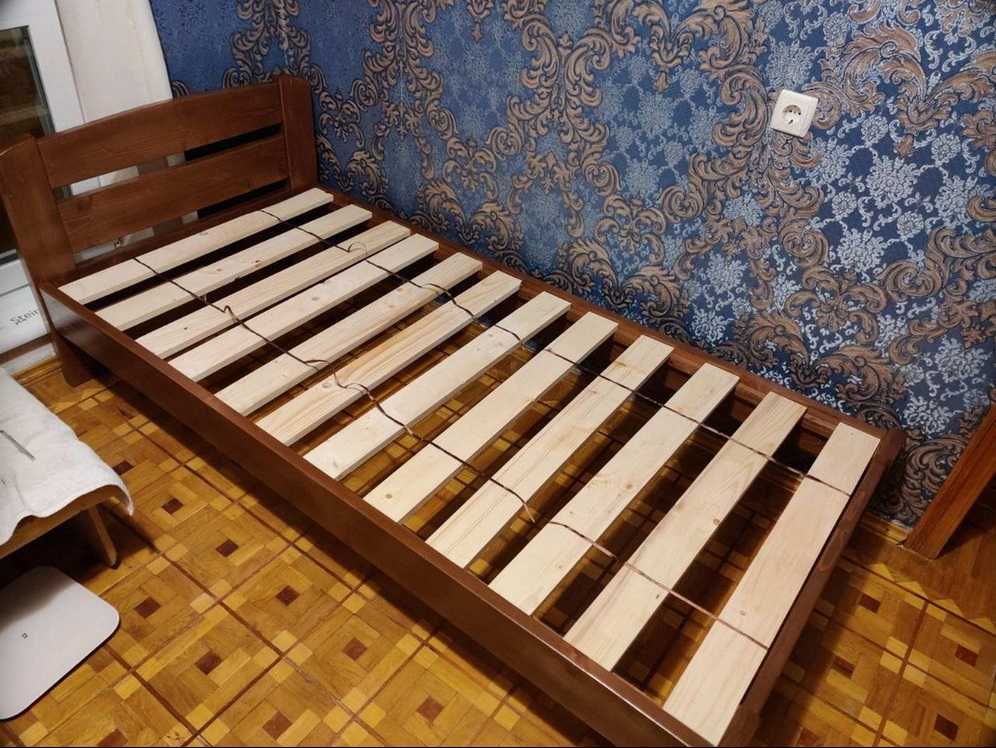 Ліжко Прованс односпальне 90х190см з суцільного дерева сосна. Кровать