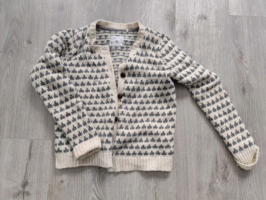 Sweter wełniany damski gruby norweski norweskie dobry skład 34 36