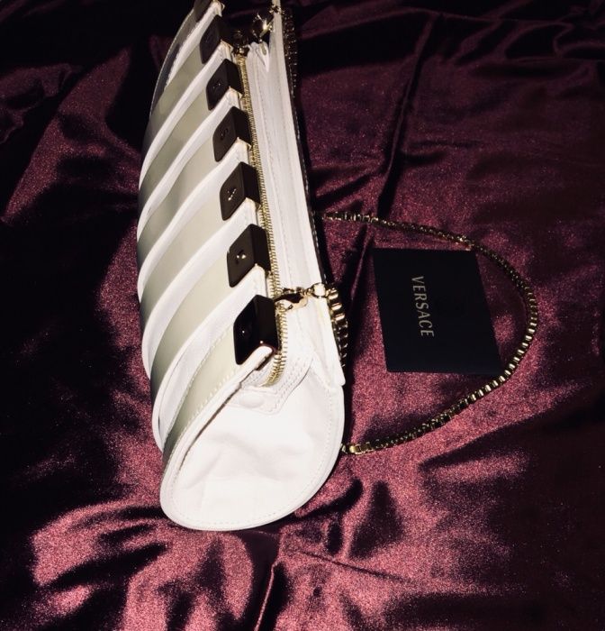Новая кожаная сумка, клатч Versace оригинал!