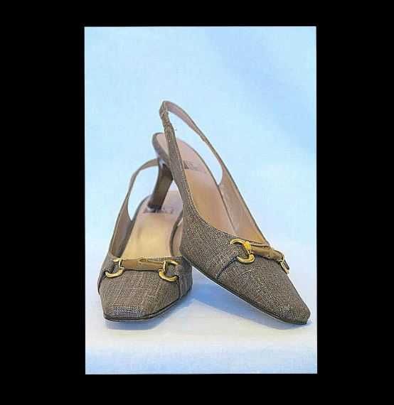 NOWE Buty Via Vinci na obcasie, czółenka, sandały, rozmiar 39