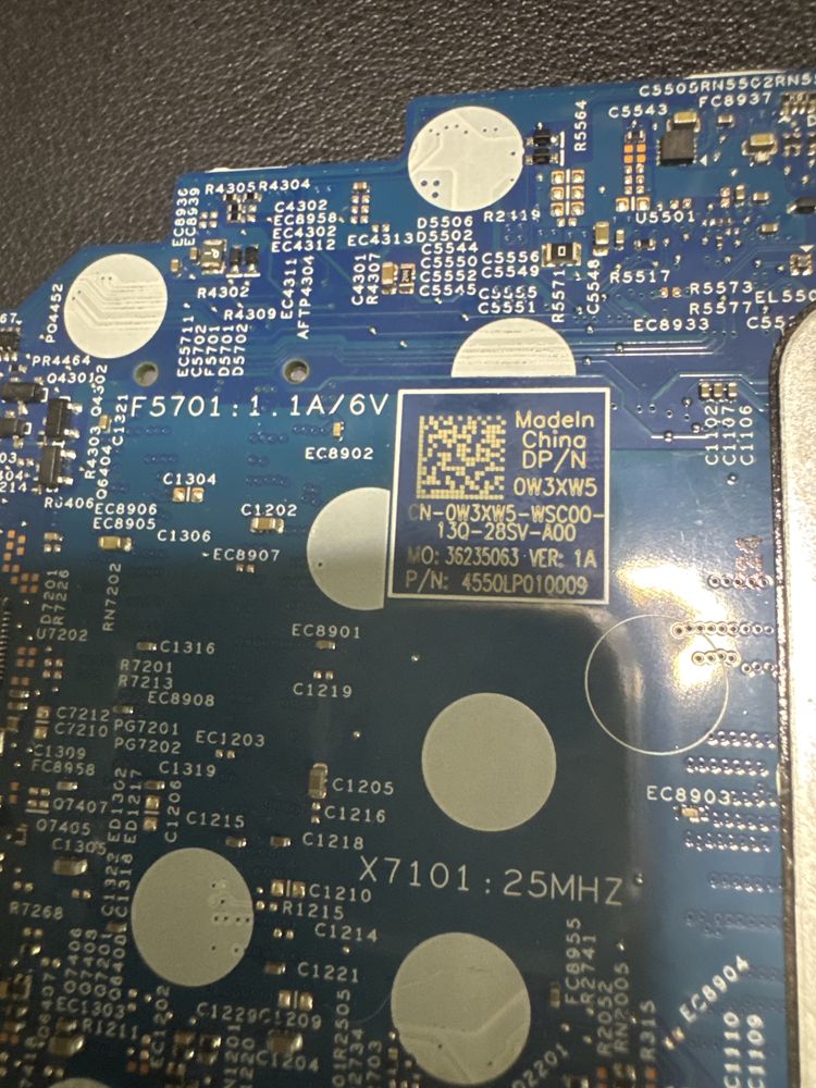 Материнська плата Dell inspiron 15  5502