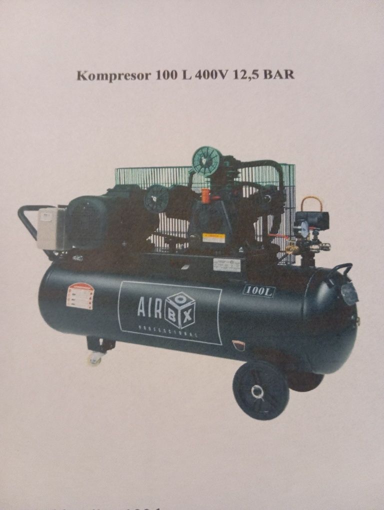 Kompresor 100 litrów 12,5bar 400v