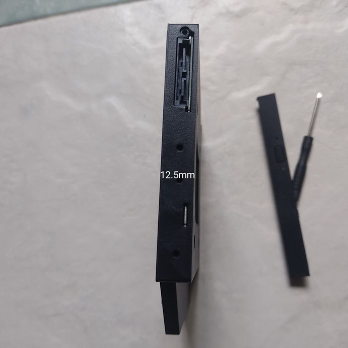Adaptador 12.5mm substituição DVD para Disco 2.5 polegadas SATA