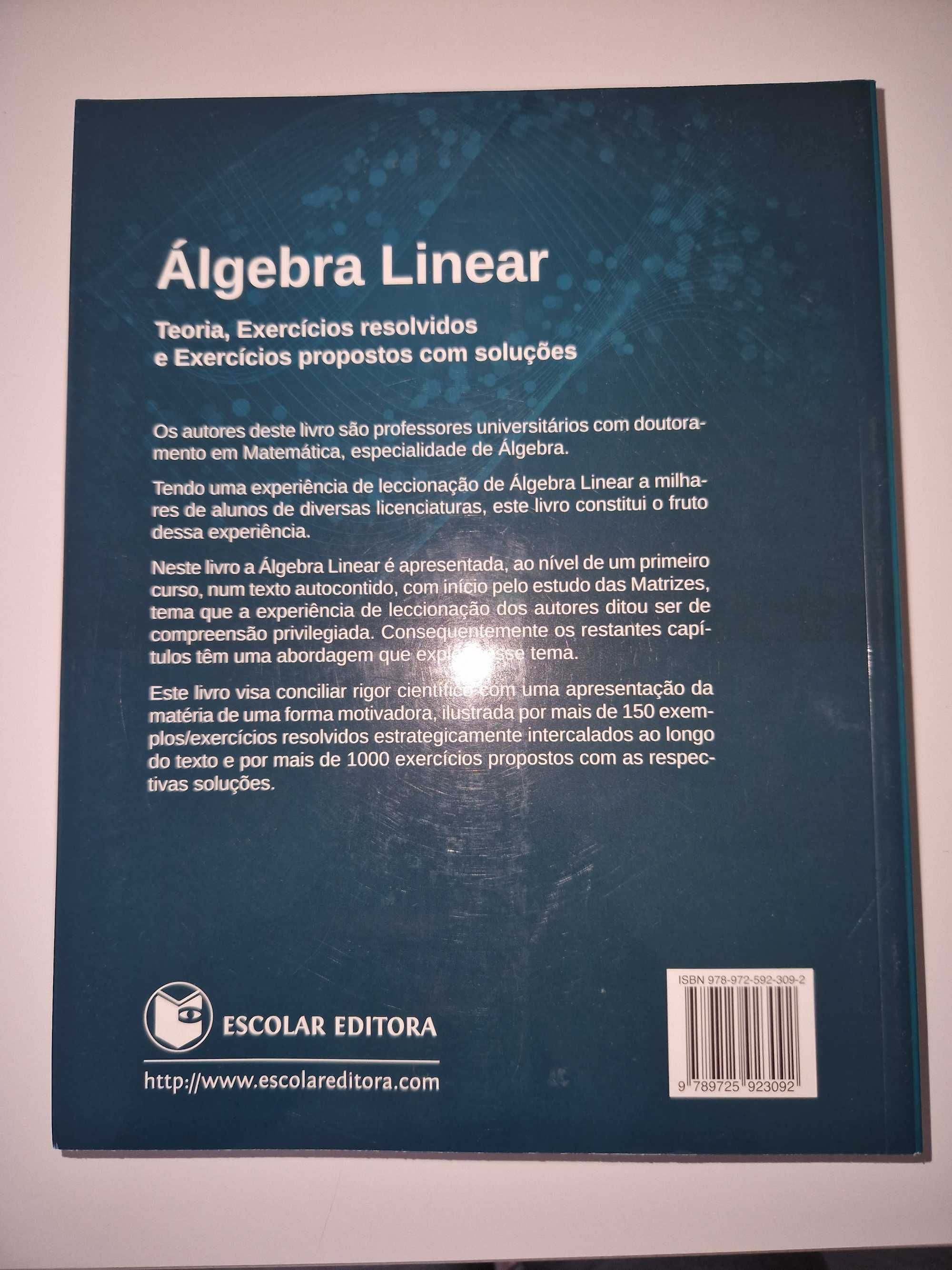 Álgebra Linear - Teoria, Exercícios Resolvidos e Exercícios Propostos