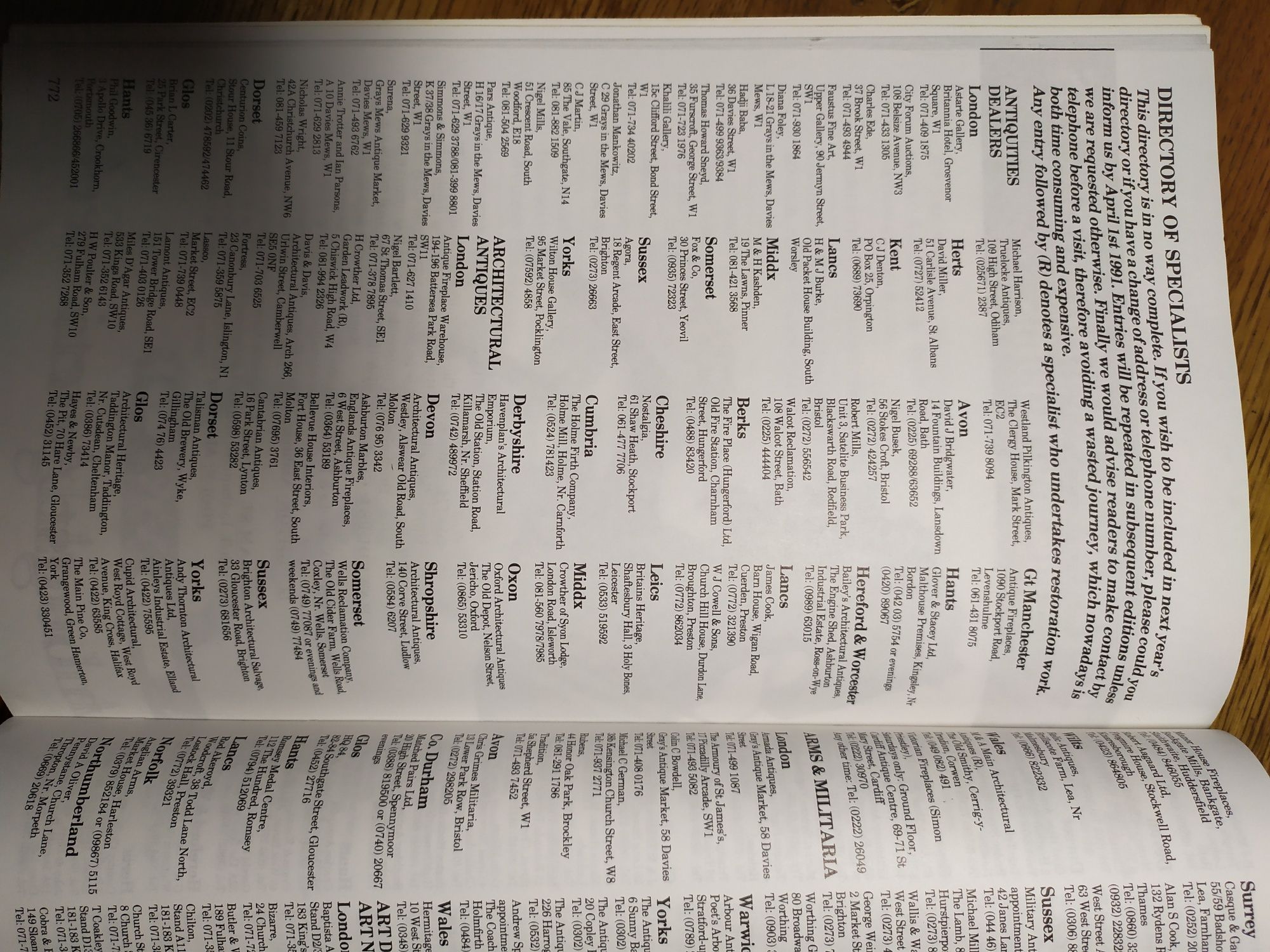 Каталог Miller's antiques price guide (1991)