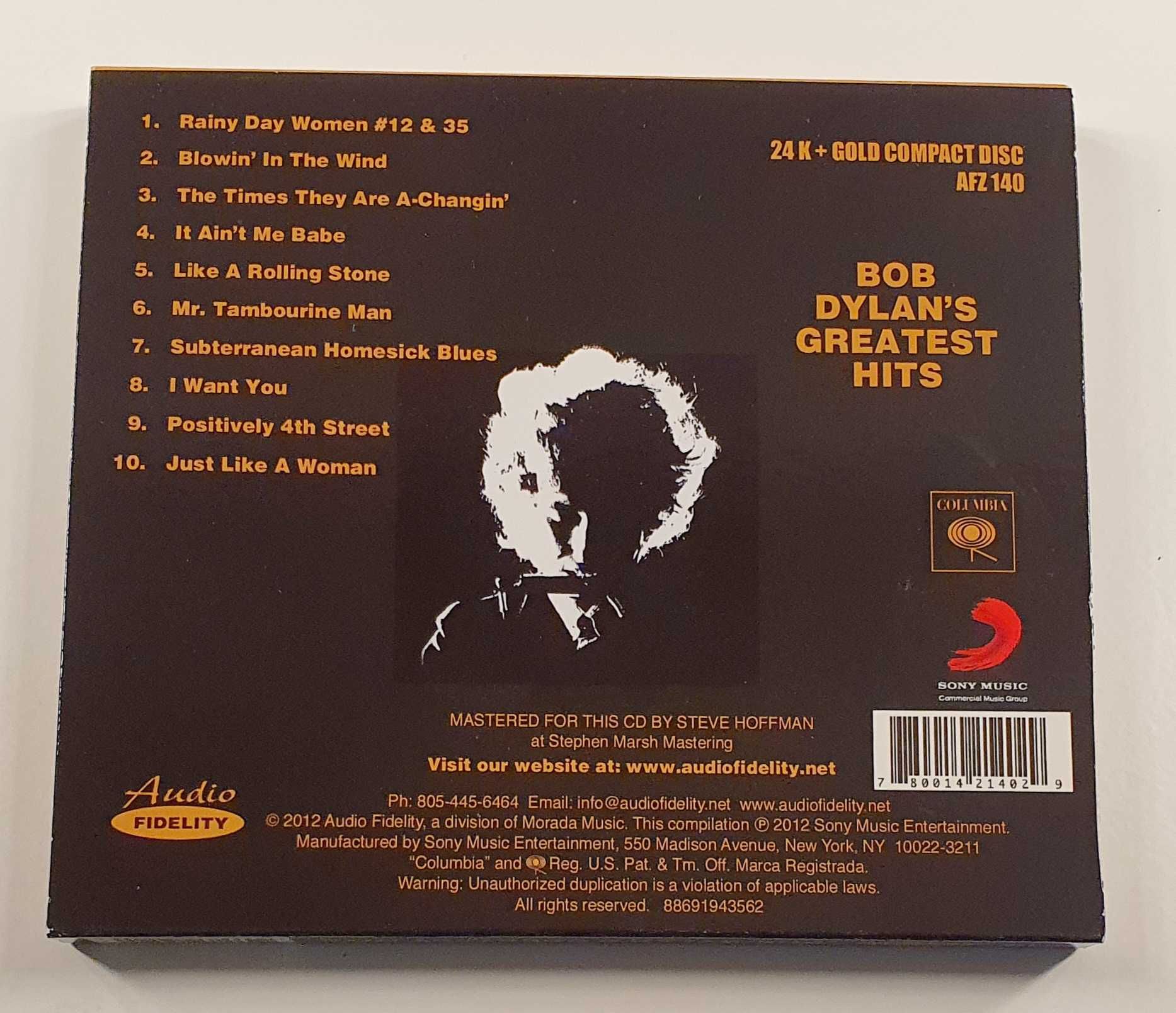 Bob Dylan - Greatest Hits (Audio Fidelity 24kt Ltd)