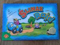 Gra planszowa 2w1: Ślimak i Rajd Samochodowy.