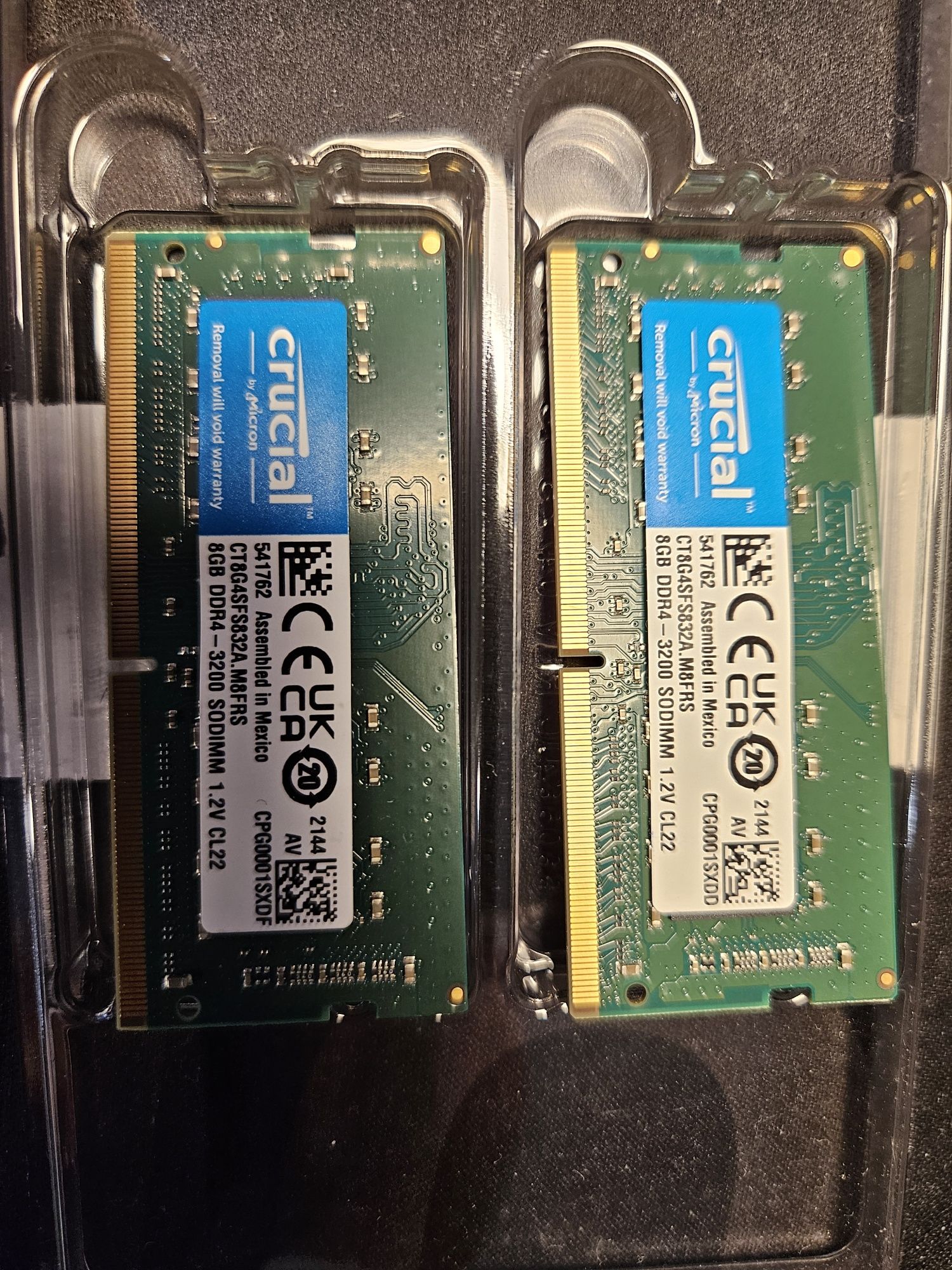 Pamięć ram sodimm ddr4 crucial 16Gb