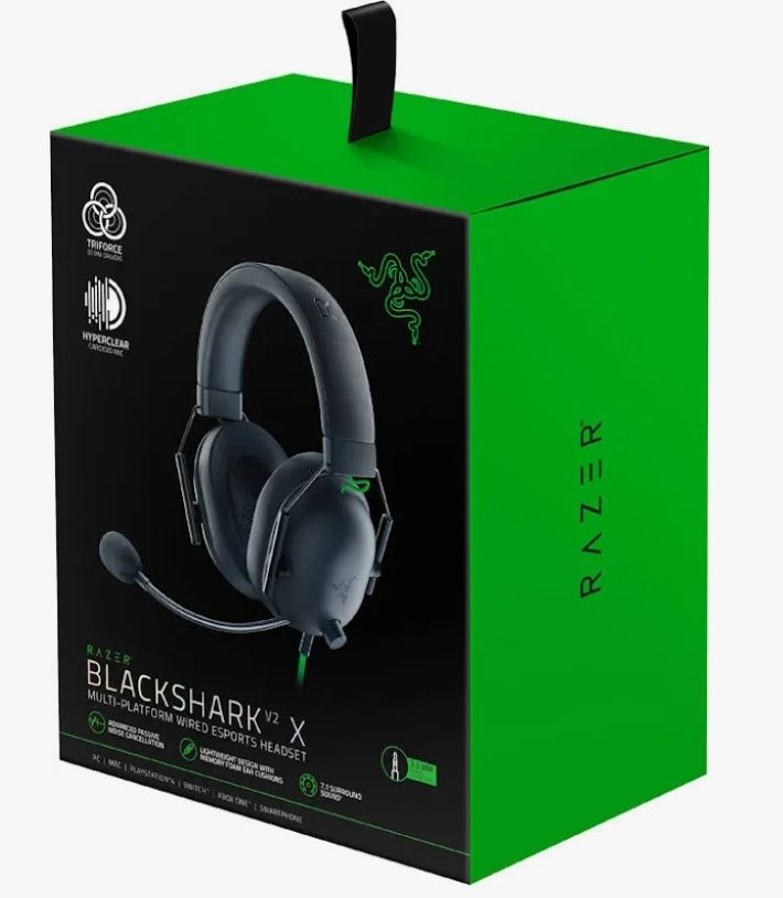Акція‼️ Оригінал ‼️ Навушники Razer Blackshark V2 X Black (RZ04-032401
