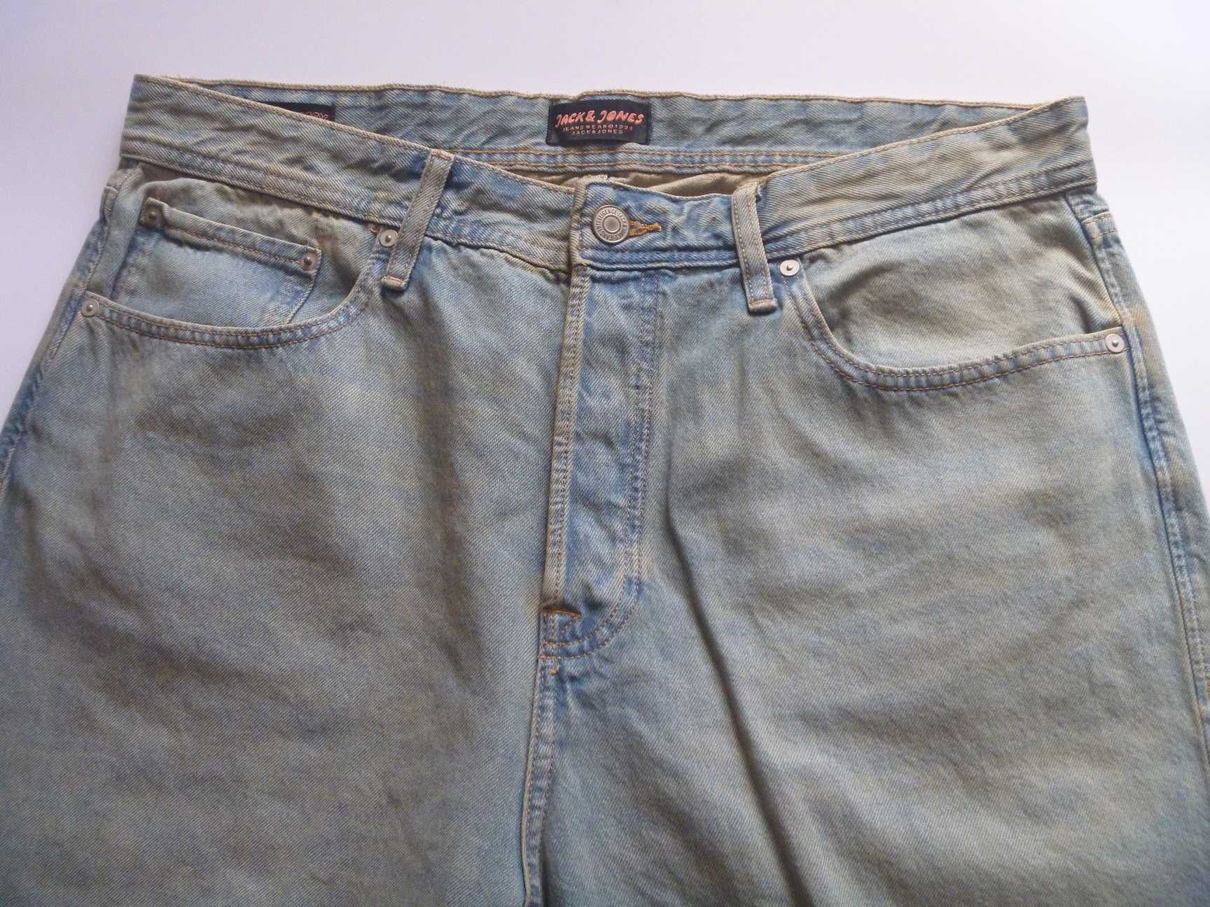 Szorty Jack&Jones Baggy XL 100% Bawełna Spodenki Jeans Szerokie 38