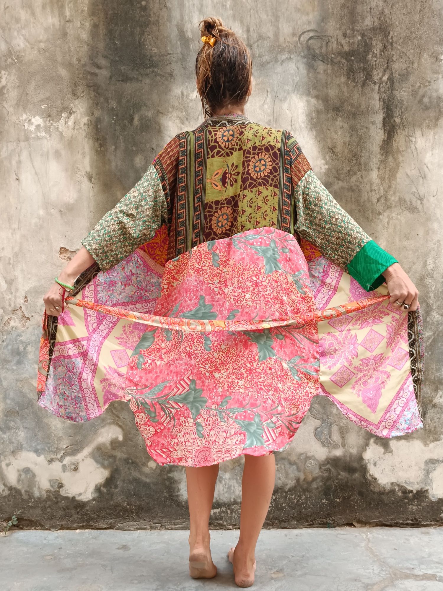 Kimono krótkie patchwork