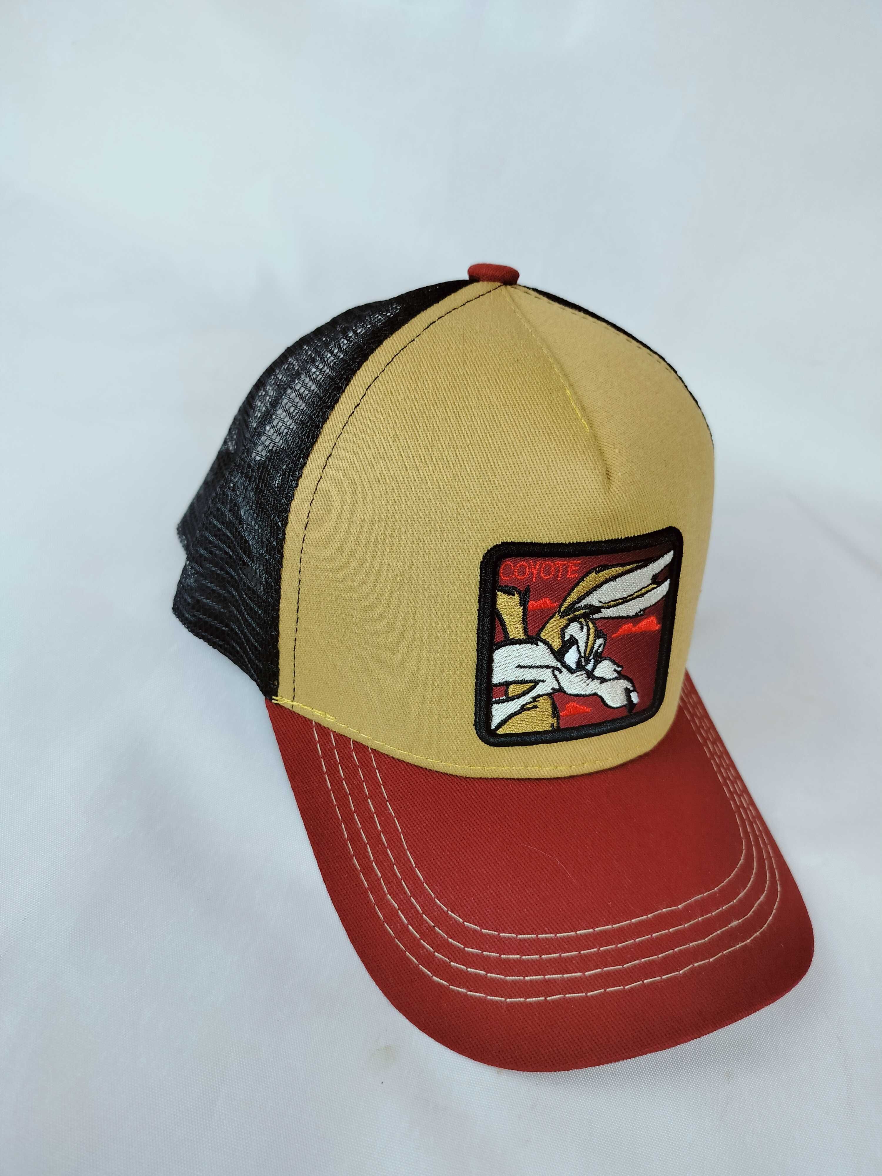 Nowa męska czapka z daszkiem w stylu trucker z siateczką Disney kojot