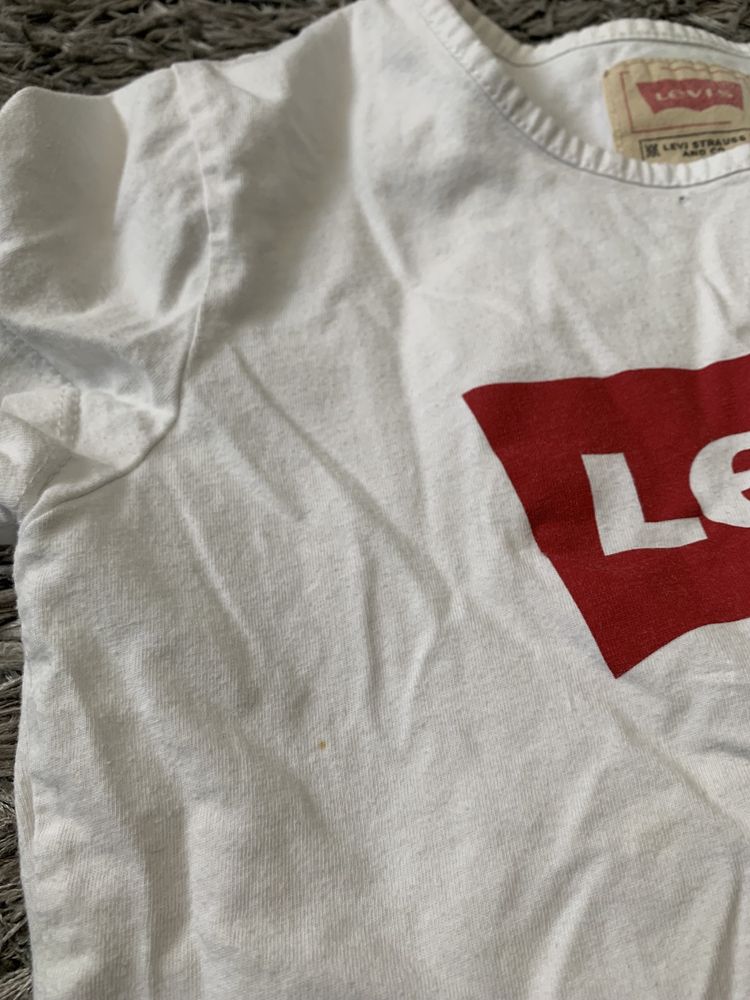 Koszulka tshirt dziecięca chłopięca Levis biała