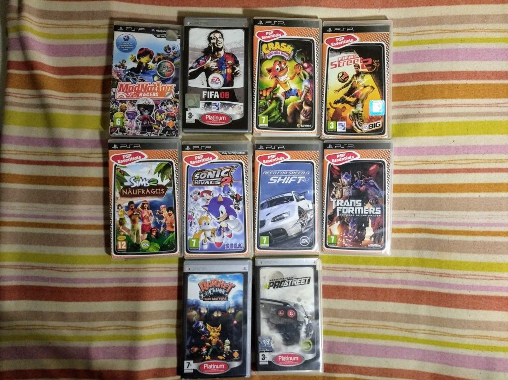 Jogos para PlayStation Portátil.