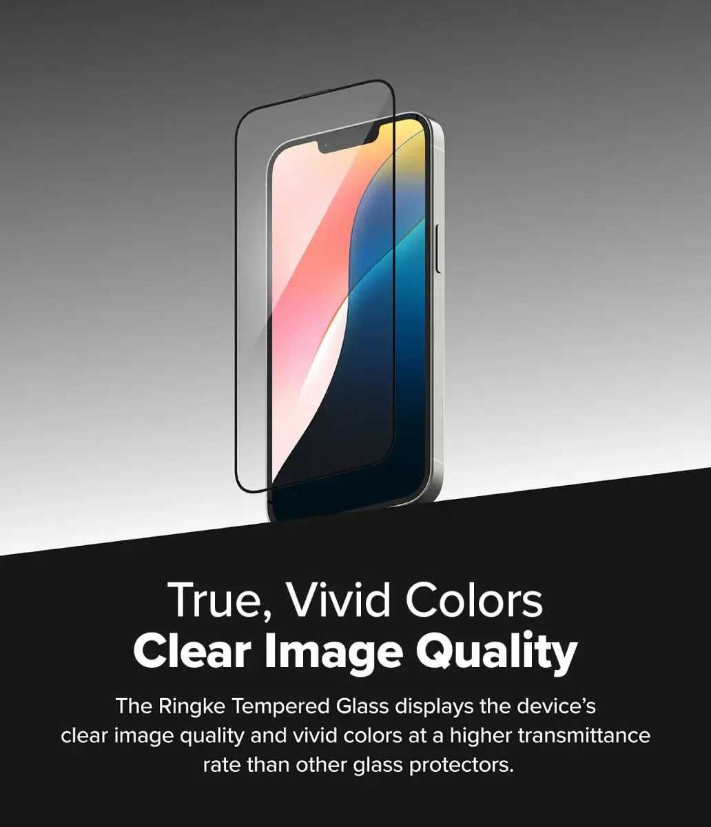 Защитное стекло Ringke Easy Slide 2-Pack iPhone 16e/14/13 Pro/13 Black