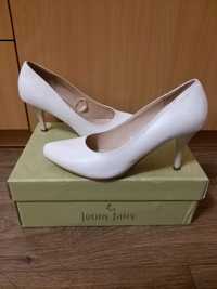 Białe szpilki buty ślubne Jenny Fairy 37