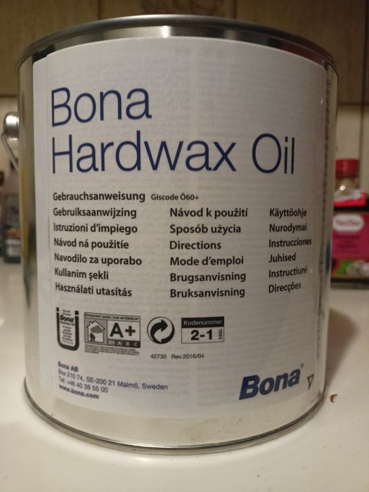 BONA Hard Wax Oil bez barwny 2,5l