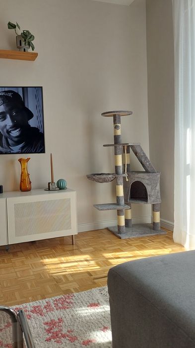 NOWY ZESTAW 3W1 duży drapak XL 5 poziomów legowisko transporter