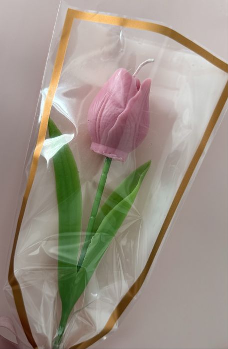 Tulipany świeca sojowa