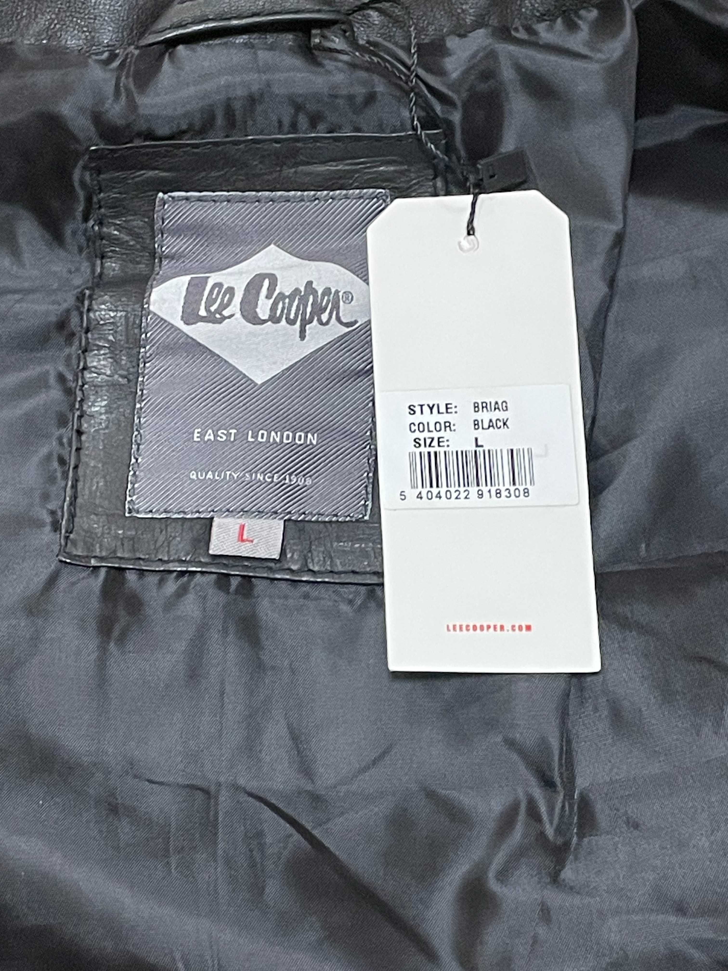 Lee Cooper stylowa kurtka męska 100% skóra owcza model BRIAG r. L