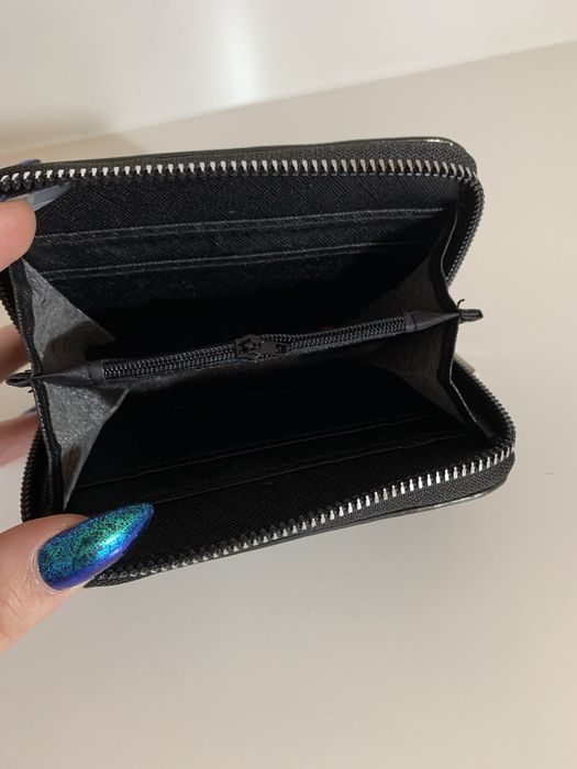 Portfel lakierowany czarny
