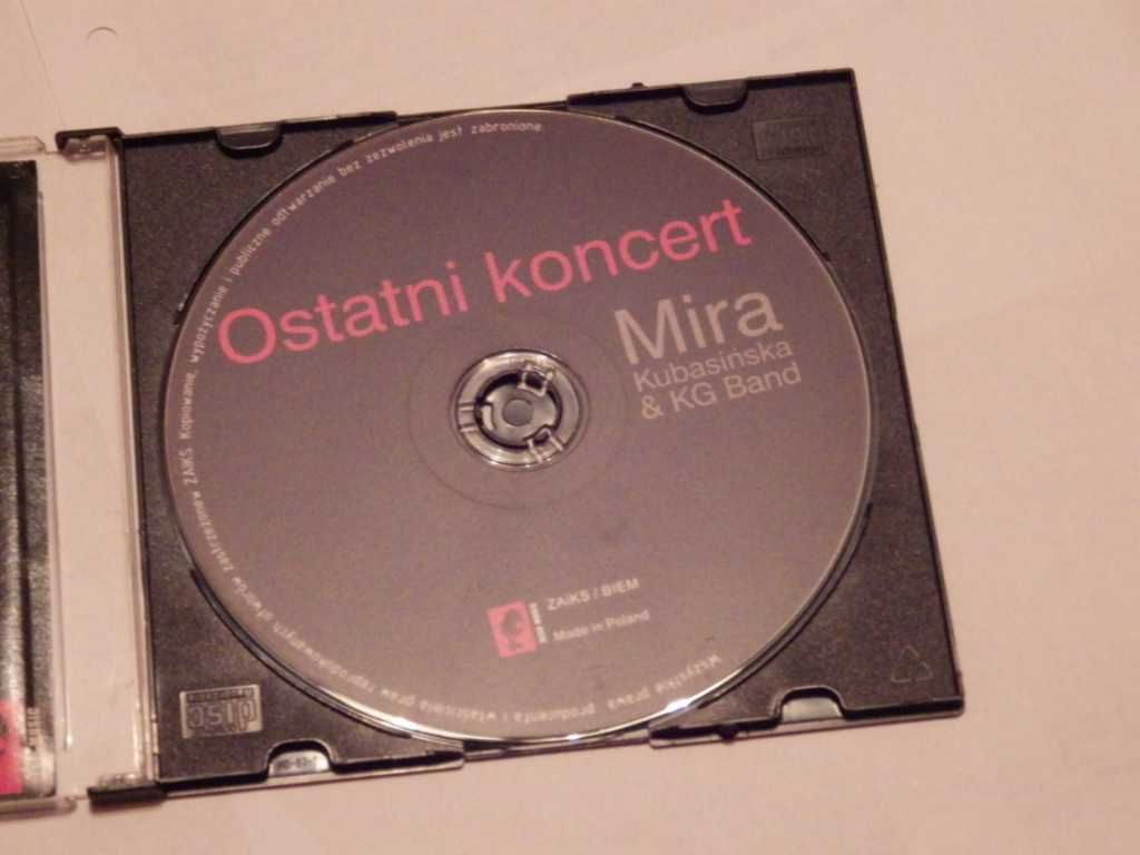 Płyta CD: Mira Kubasińska & KG Band - Ostatni koncert 2005