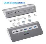 Mosirui Stacja dokująca HUB 13w1 USB C Dual Monitor MacOS