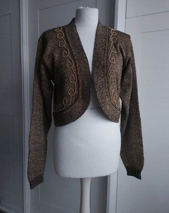 Złoto czarne bolerko