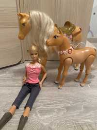 Lalka Barbie z końmi