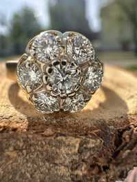 Кольцо малинка с якутскими бриллиантами