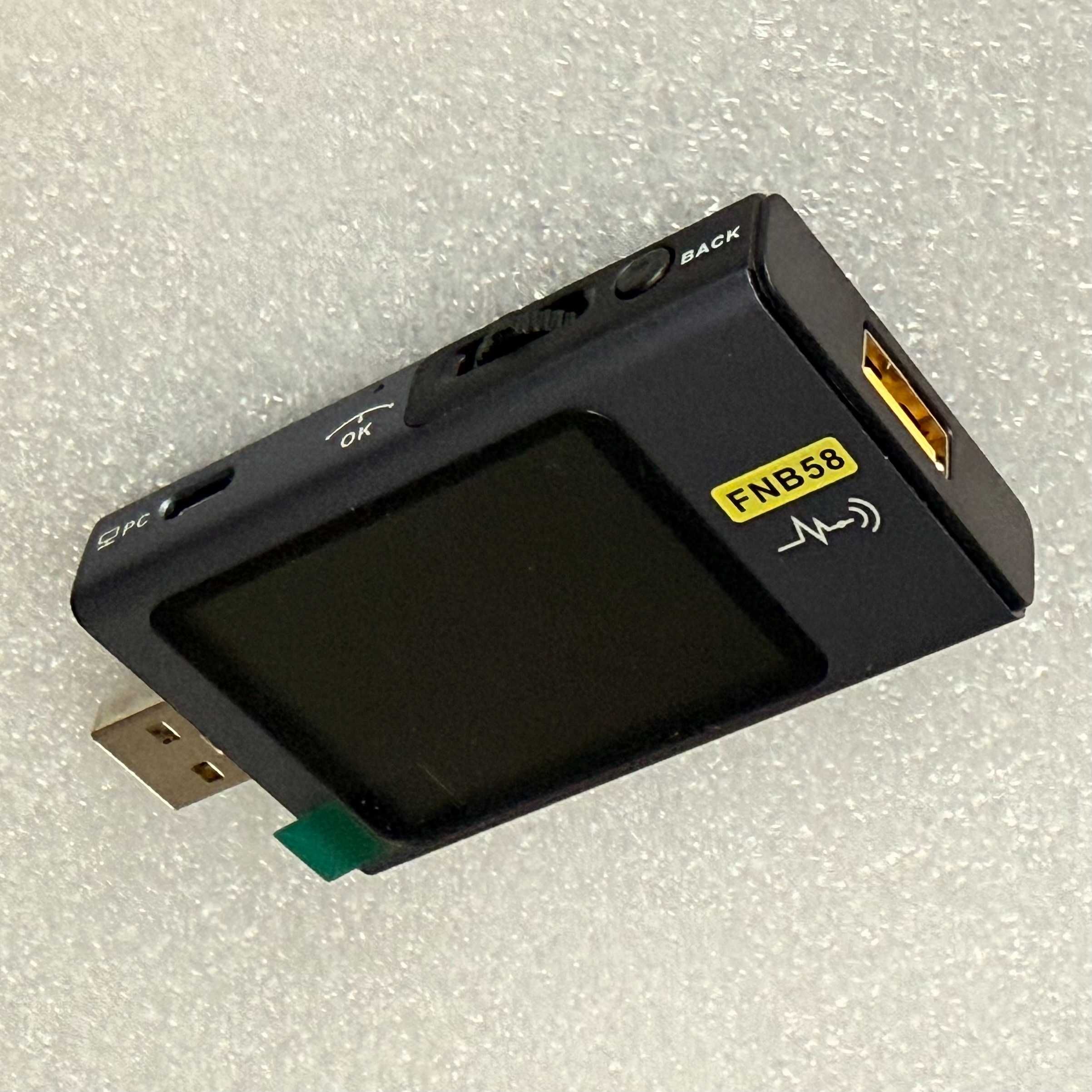Fnirsi FNB58 z bluetooth miernik tester portu USB oraz przewodu