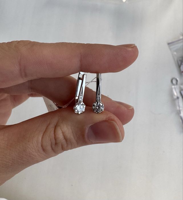 Срібні сережки/серебряные серьги/925 проба