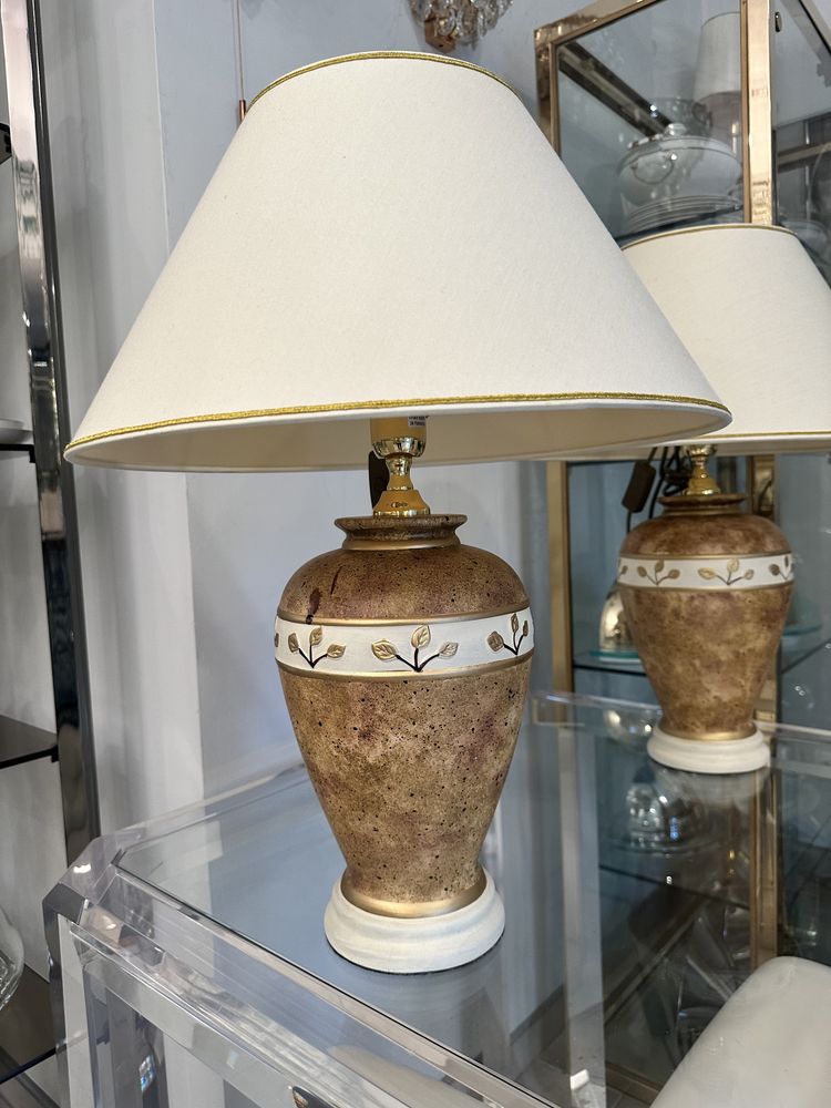 Komplet 2 ceramiczne lampy 1990r 60cm