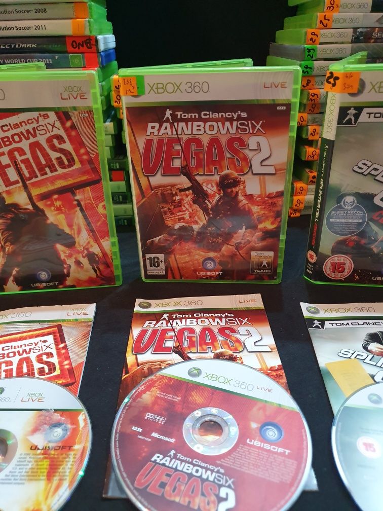 Gra gry xbox 360 one Tom Clancy's Rainbow Six vegas 1 2 endwar AW 5szt