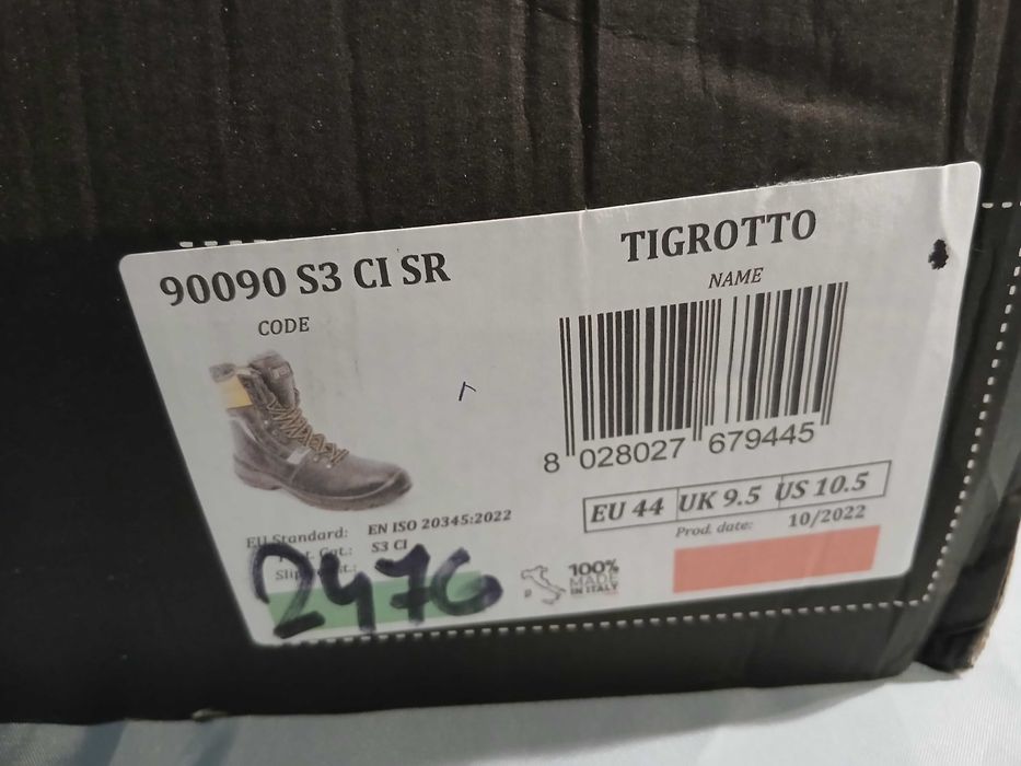 Buty robocze zimowe wysokie S3 44 Panda Tigrotto