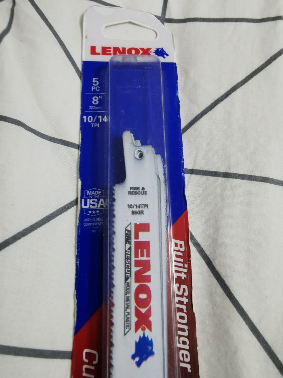 Brzeszczoty piły szablastej Lenox, Super jakości USA , 203 , 5szt.