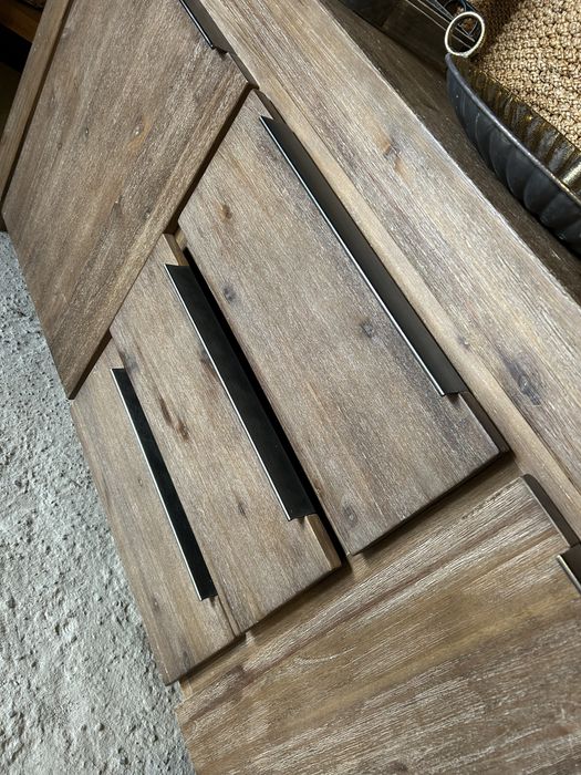 Komoda drewniana rustykalna farmhouse akacja