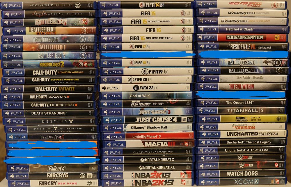 Диски PS4, PS3, Xbox One, Xbox 360, steelbook (стілбуки)