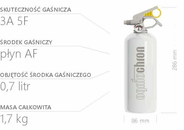 Gaśnica domowa 1  kg niezbędna w każdej kuchni