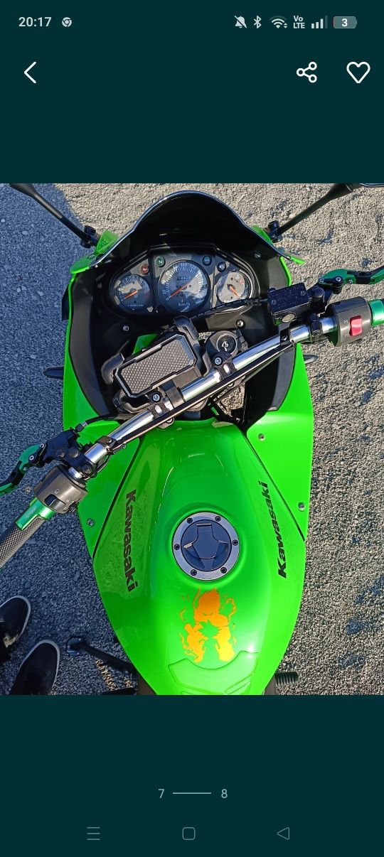 Kawasaki ninja a2 wzorowy stan doposażona niski przebieg obniżona