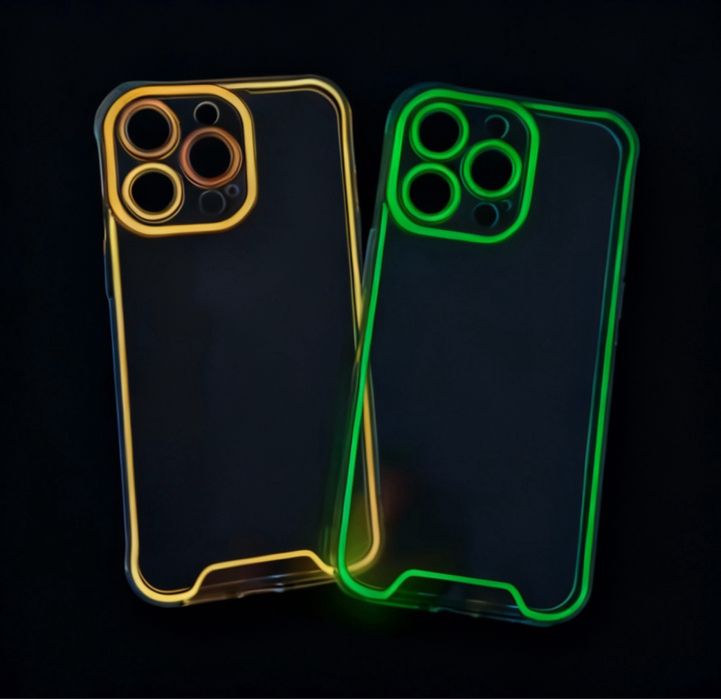 Capa de iPhone com Luz Noturna Neon Fluorescente