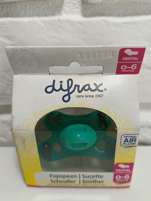 Difrax Smoczek anatomiczny ortodontyczy 0-6m LEŚNI PRZYJACIELE