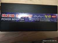 Інвертор 3000W перетворювач напруги 12-220V, Чистий синус