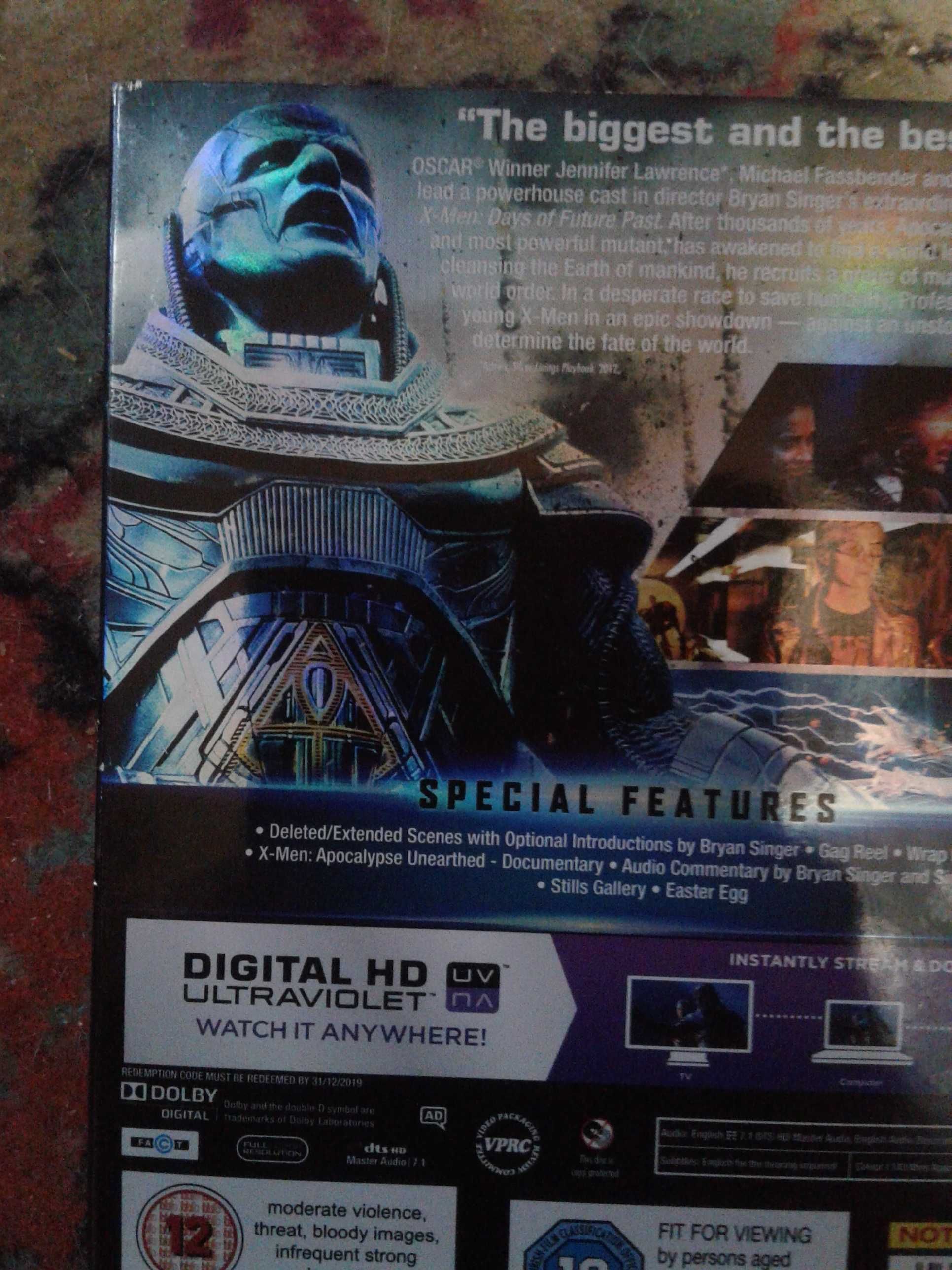 Bluray disc. X-man Apocalypse!